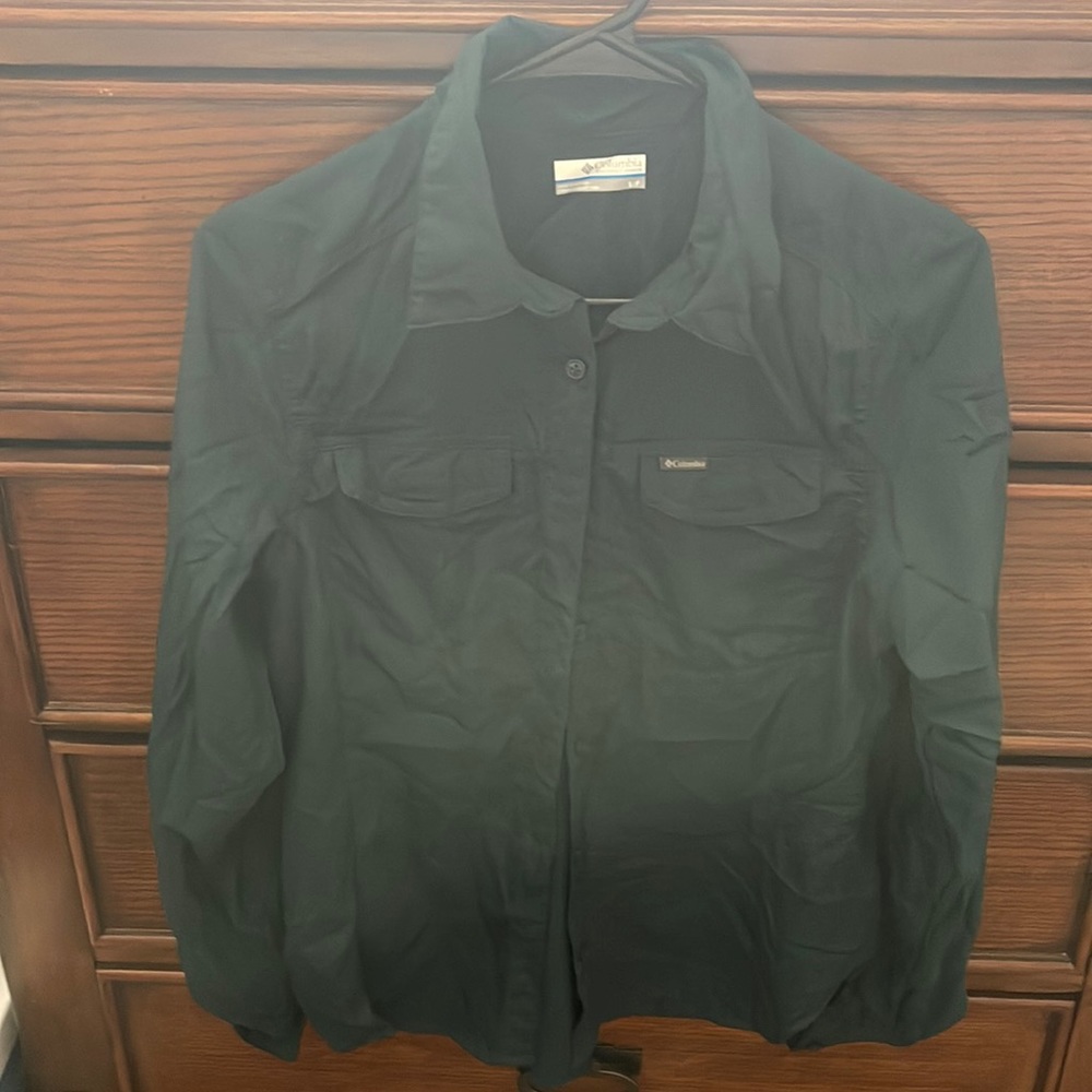 Dark green columbia bottom down